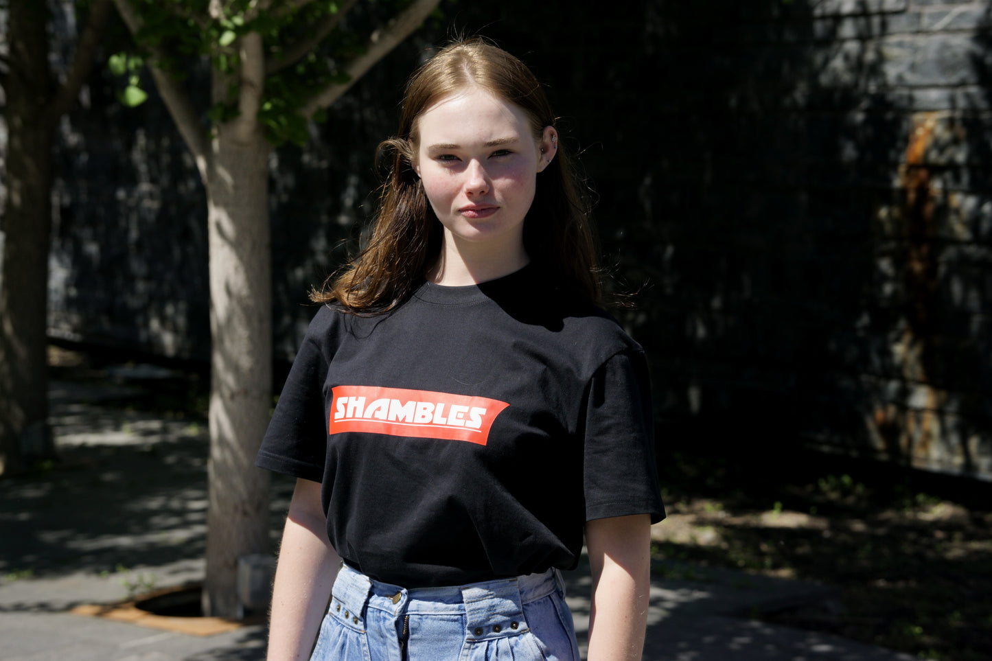 220gsm heavyweight black anime-inspired t-shirt