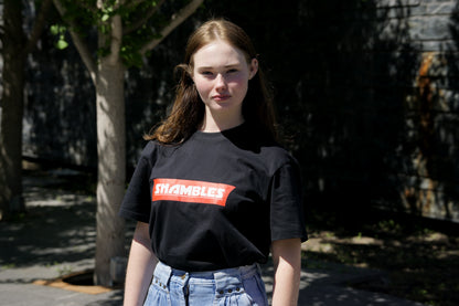 220gsm heavyweight black anime-inspired t-shirt